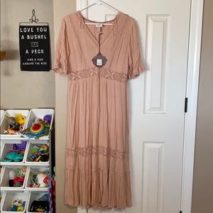 Blush Boho maxi dress